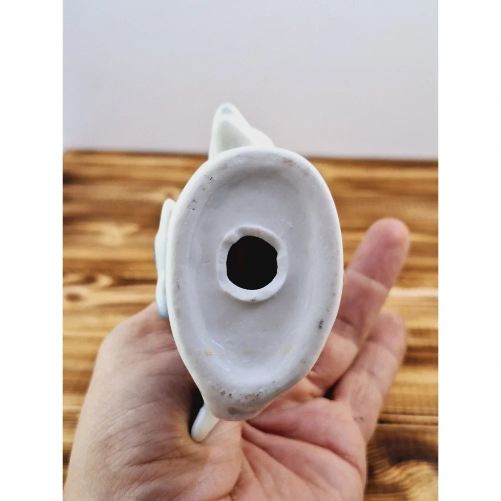 Vintage Miniature Dolphin Set Of 2 Porcelain Figurine‎